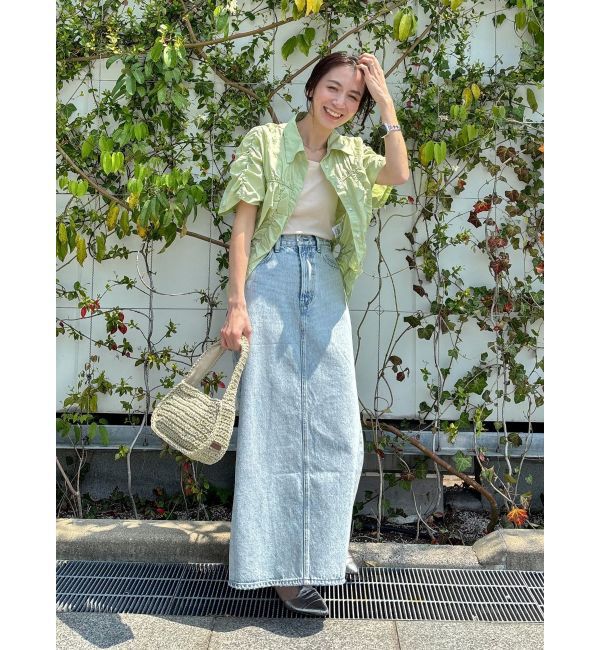 Ungrid「ギャザーデザインハーフスリーブシャツ」|シャツ・ブラウス|