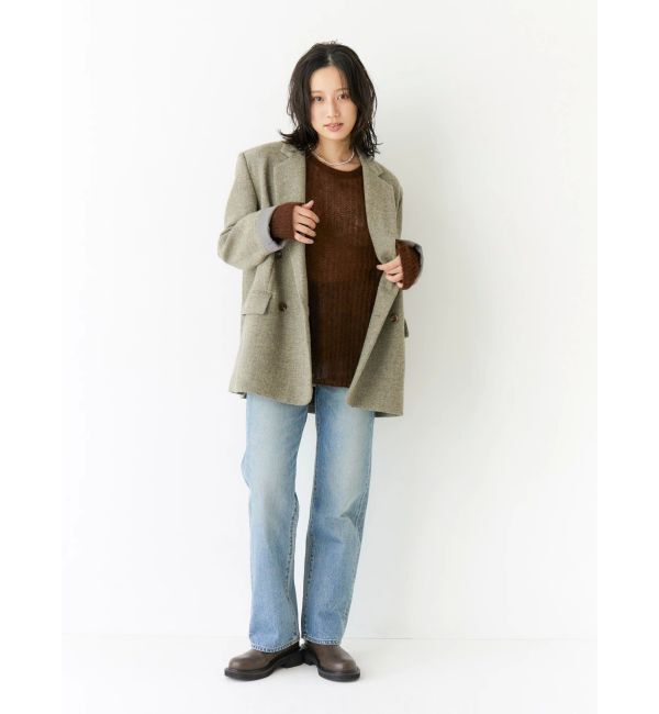 Ungrid「アルパカ混透かし編みニット」|ニット・セーター|