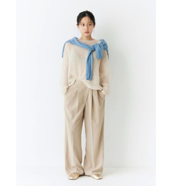 Ungrid「アルパカ混透かし編みニット」|ニット・セーター|