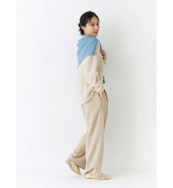 Ungrid「アルパカ混透かし編みニット」|ニット・セーター|