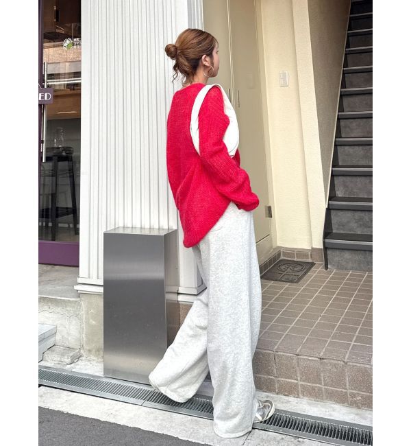 Ungrid「アルパカ混透かし編みニット」|ニット・セーター|