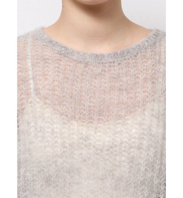 Ungrid「アルパカ混透かし編みニット」|ニット・セーター|