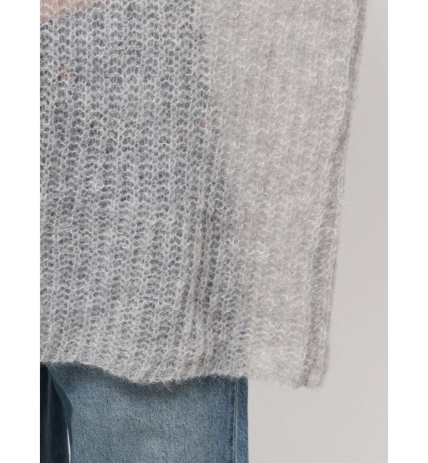 Ungrid「アルパカ混透かし編みニット」|ニット・セーター|