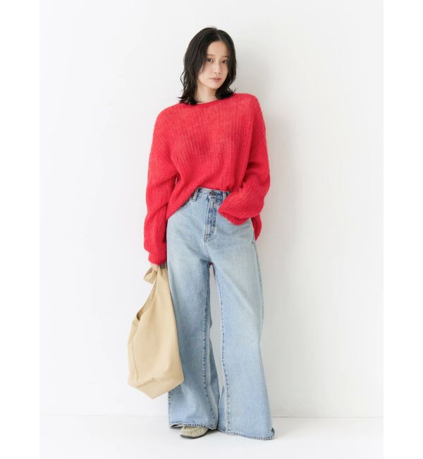 Ungrid「アルパカ混透かし編みニット」|ニット・セーター|