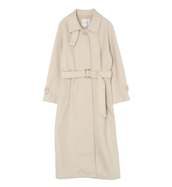 LAGUNAMOON「ステンカラーロングコート」|その他|ライトグレー