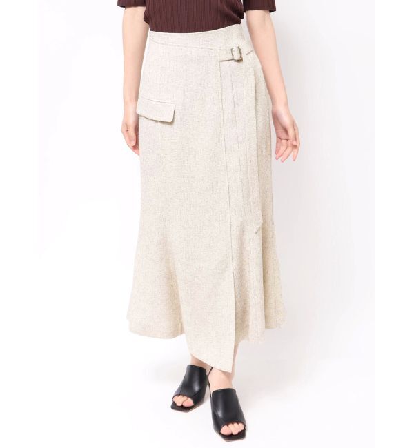 LAGUNAMOON「ツイードウエストアシメナローフレアスカート」|スカート|
