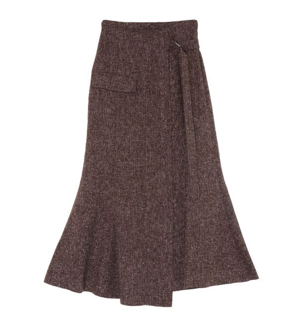 LAGUNAMOON「ツイードウエストアシメナローフレアスカート」|スカート|