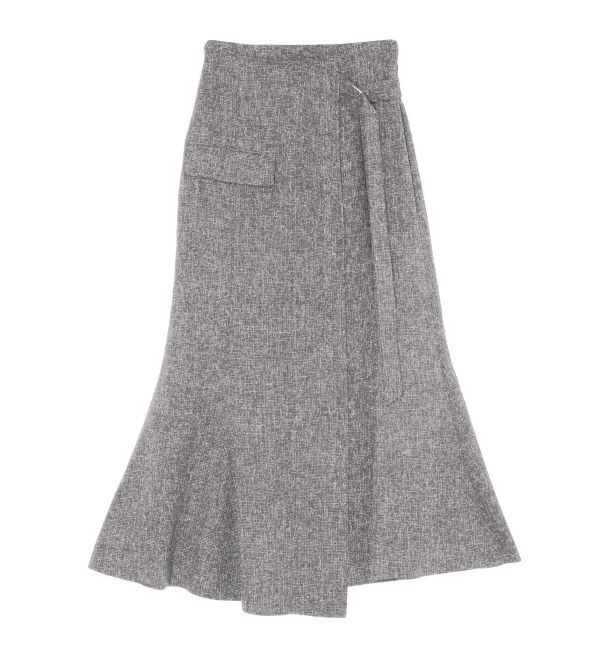 LAGUNAMOON「ツイードウエストアシメナローフレアスカート」|スカート|