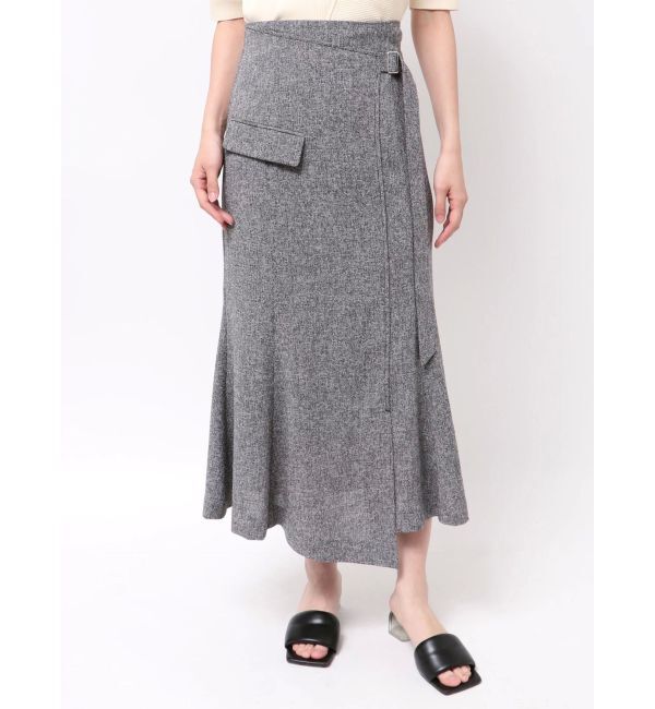 LAGUNAMOON「ツイードウエストアシメナローフレアスカート」|スカート|