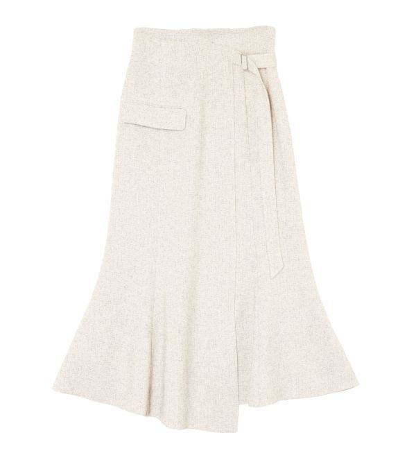 LAGUNAMOON「ツイードウエストアシメナローフレアスカート」|スカート|