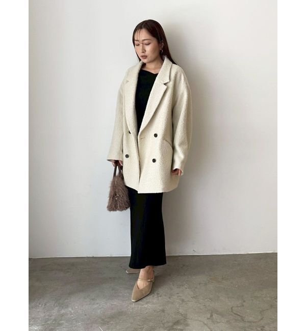 LAGUNAMOON「アシンメトリーネックフレアニットワンピース」|ワンピース|