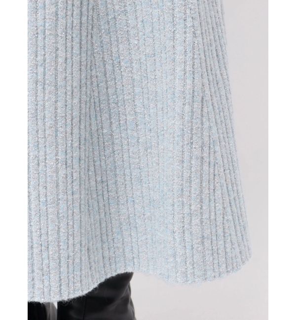 LAGUNAMOON「アシンメトリーネックフレアニットワンピース」|ワンピース|