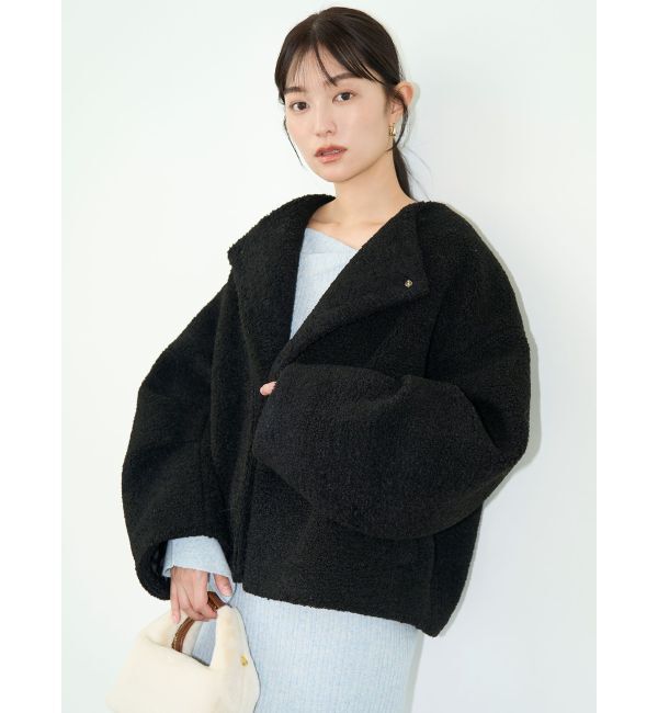 LAGUNAMOON「アシンメトリーネックフレアニットワンピース」|ワンピース|