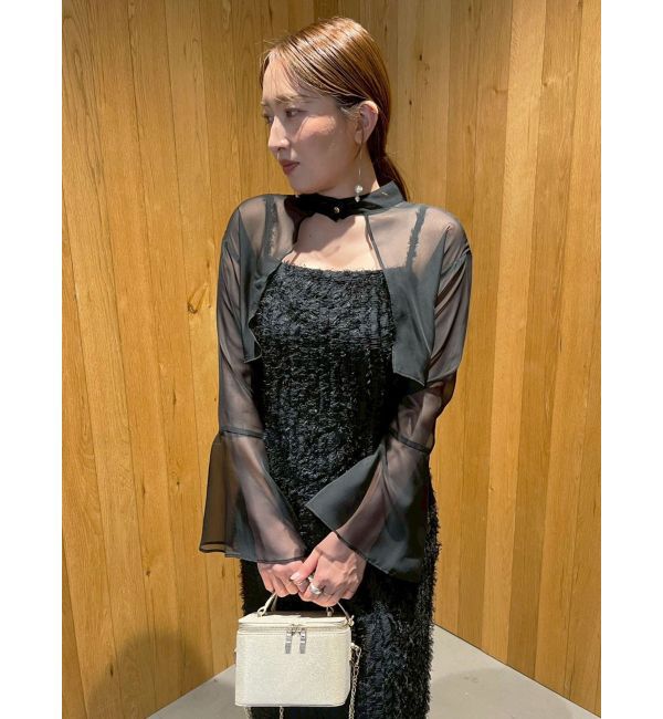 LAGUNAMOON「LADYブラウスレイヤードキャミワンピース」|ワンピース|