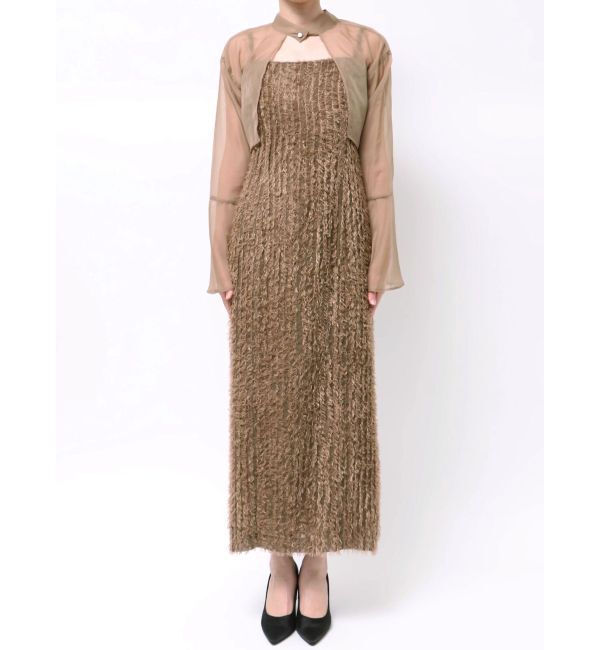 LAGUNAMOON「LADYブラウスレイヤードキャミワンピース」|ワンピース|