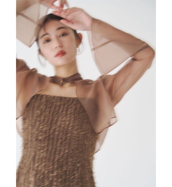 LAGUNAMOON「LADYブラウスレイヤードキャミワンピース」|ワンピース|