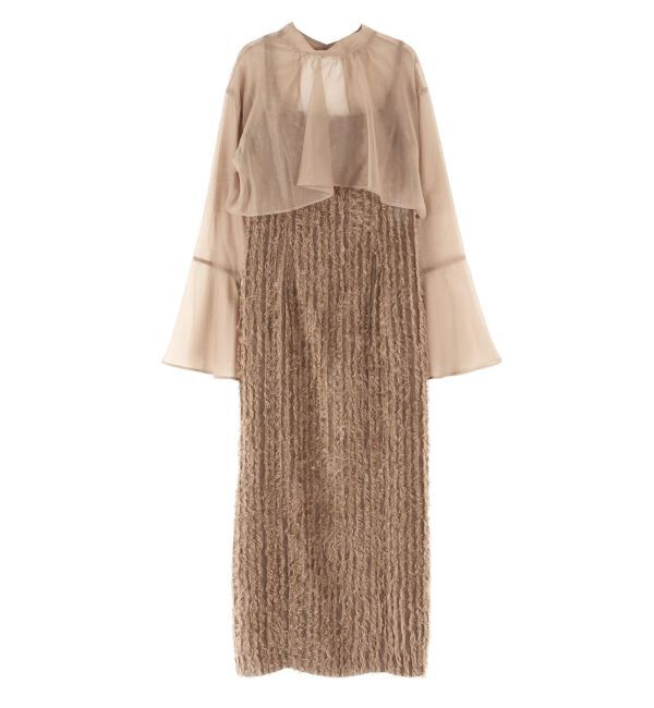 LAGUNAMOON「LADYブラウスレイヤードキャミワンピース」|ワンピース|