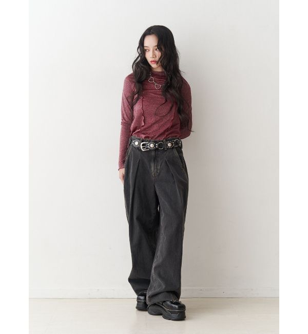 jouetie「ラメハイネックトップス」|Tシャツ・カットソー|