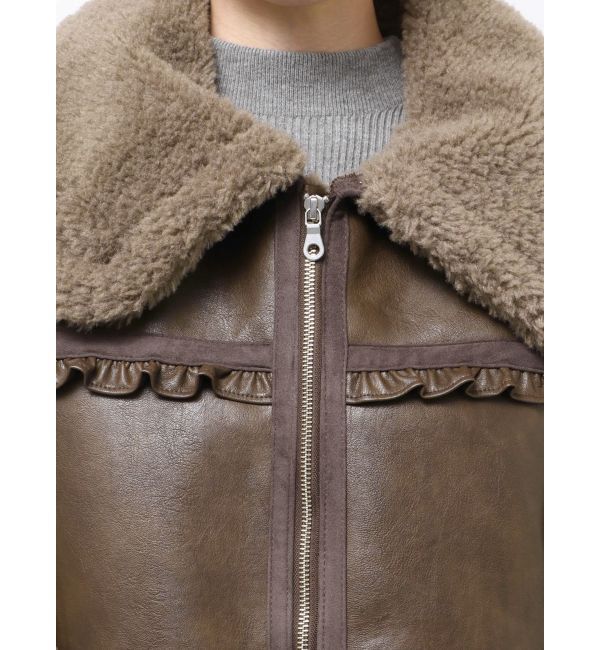 merry jenny「クリームボアムートンブルゾン」|その他|