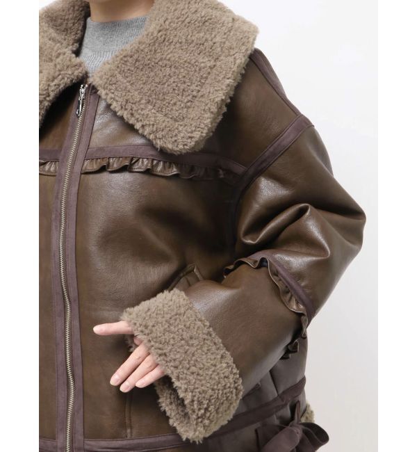 merry jenny「クリームボアムートンブルゾン」|その他|