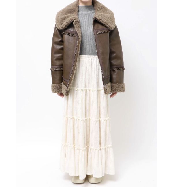 merry jenny「クリームボアムートンブルゾン」|その他|