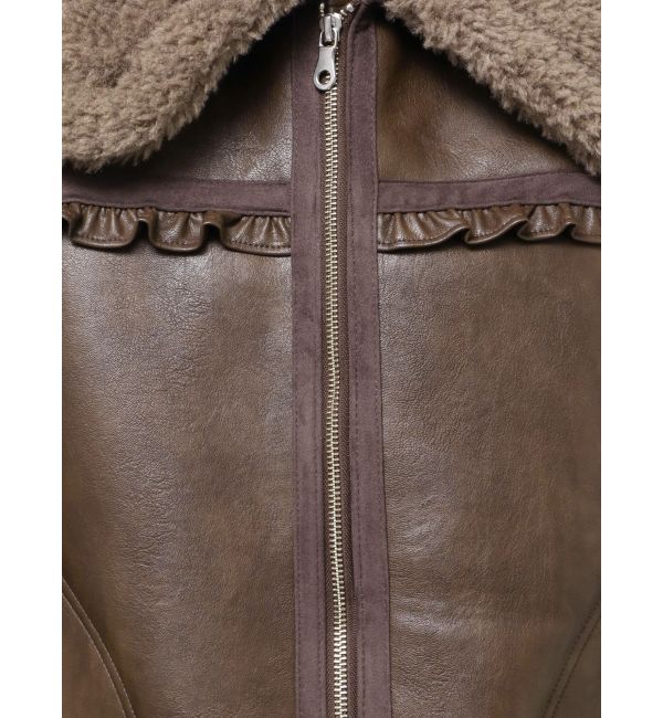 merry jenny「クリームボアムートンブルゾン」|その他|