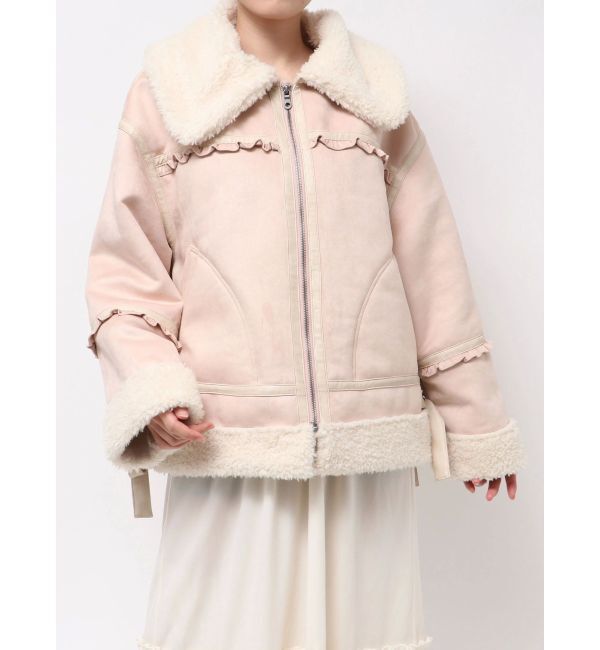 merry jenny「クリームボアムートンブルゾン」|その他|