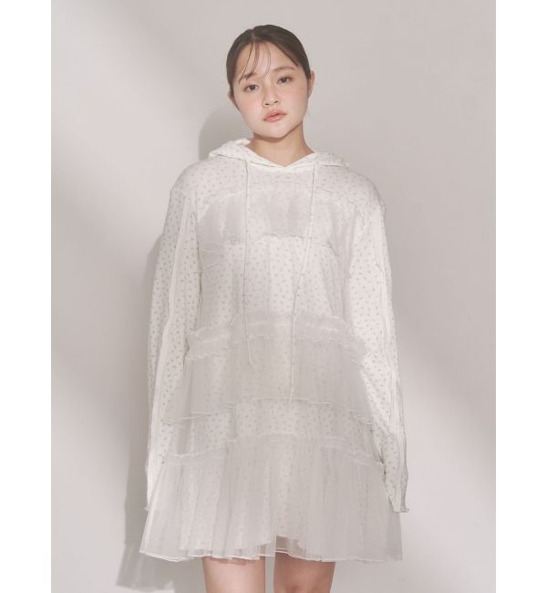 merry jenny「ミルキーアイレットチュールワンピース」|ワンピース|