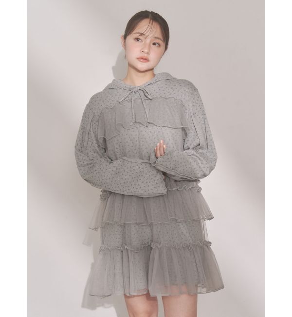 merry jenny「ミルキーアイレットチュールワンピース」|ワンピース|