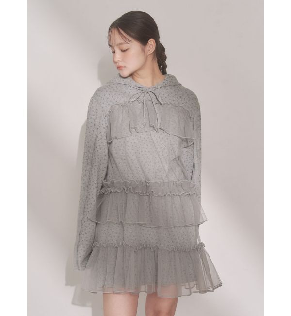 merry jenny「ミルキーアイレットチュールワンピース」|ワンピース|