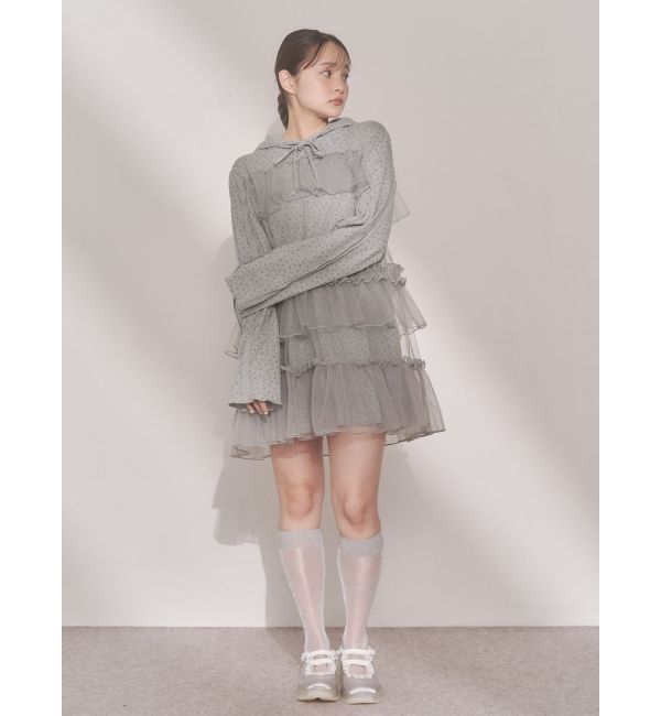 merry jenny「ミルキーアイレットチュールワンピース」|ワンピース|