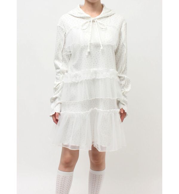 merry jenny「ミルキーアイレットチュールワンピース」|ワンピース|