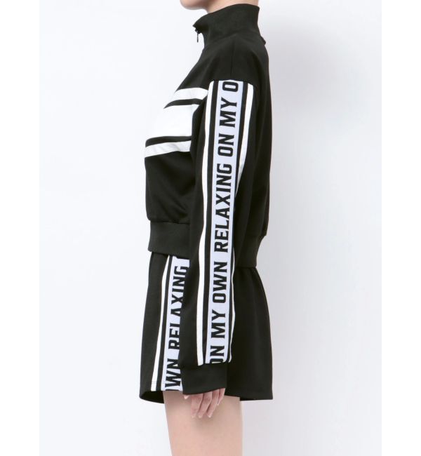 GYDA「RELAXING ON MY OWNロゴラインジャケット【SETUP着用可】」|ブルゾン・スタジャン|