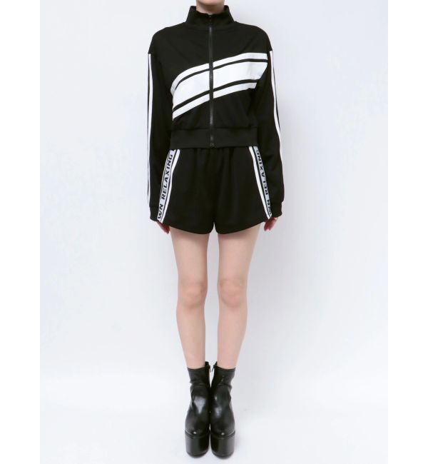 GYDA「RELAXING ON MY OWNロゴラインジャケット【SETUP着用可】」|ブルゾン・スタジャン|