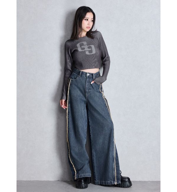 GYDA「GG two color scheme ニットトップス」|ニット・セーター|