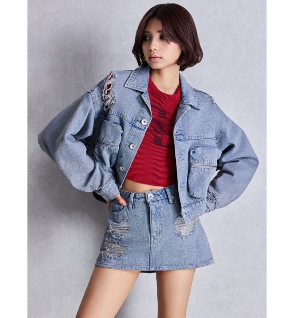 GYDA「GG two color scheme ニットトップス」|ニット・セーター|