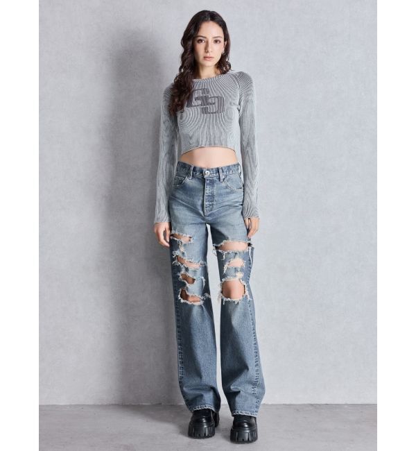 GYDA「GG two color scheme ニットトップス」|ニット・セーター|