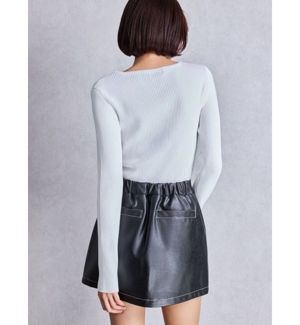 GYDA「サイドZIPスカートライクショートパンツ」|スカート|