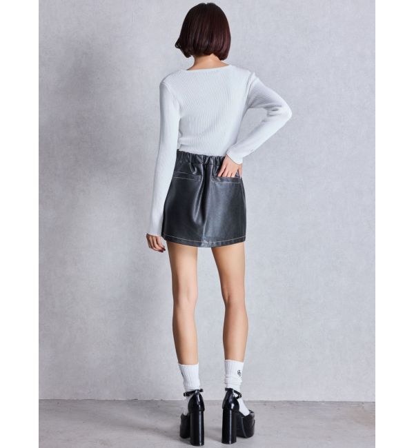 GYDA「サイドZIPスカートライクショートパンツ」|スカート|