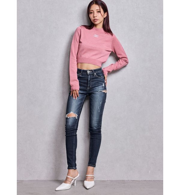 GYDA「Symmetry GYDAラメニットトップス」|ニット・セーター|