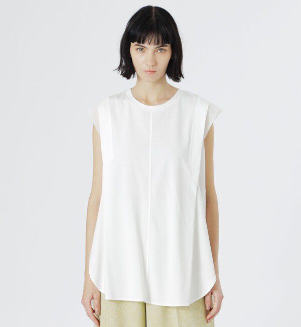  「フレアテールバックプリーツカットソー」|Tシャツ・カットソー|ホワイト
