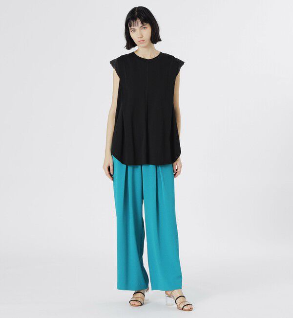  「フレアテールバックプリーツカットソー」|Tシャツ・カットソー|