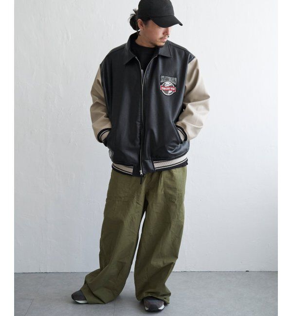 VENCE share style「【ユニセックス】VISION STREET WEAR ビジョンストリートウェア フェイクレザーブルゾン」|ブルゾン・スタジャン|