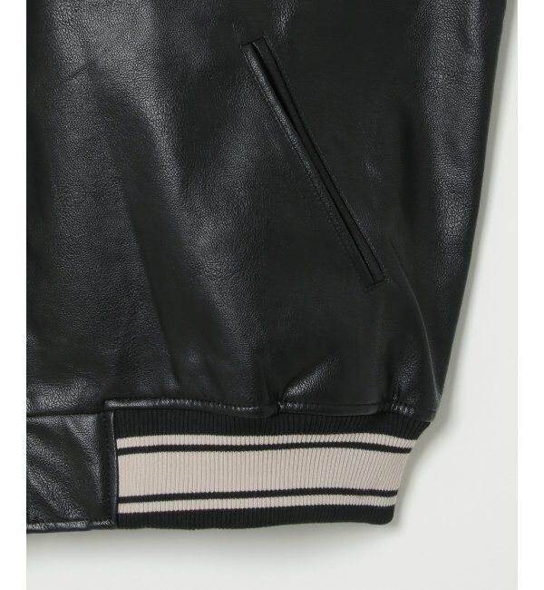 VENCE share style「【ユニセックス】VISION STREET WEAR ビジョンストリートウェア フェイクレザーブルゾン」|ブルゾン・スタジャン|