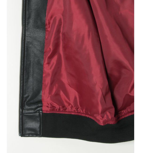 VENCE share style「【ユニセックス】VISION STREET WEAR ビジョンストリートウェア フェイクレザーブルゾン」|ブルゾン・スタジャン|