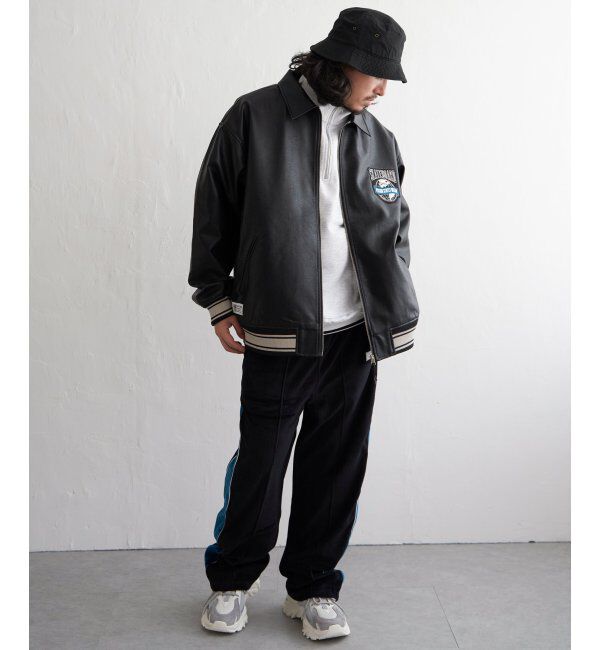 VENCE share style「【ユニセックス】VISION STREET WEAR ビジョンストリートウェア フェイクレザーブルゾン」|ブルゾン・スタジャン|