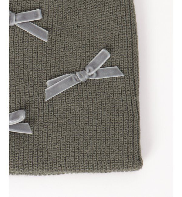 VENCE share style「ベロアリボンニット帽」|ニット帽|