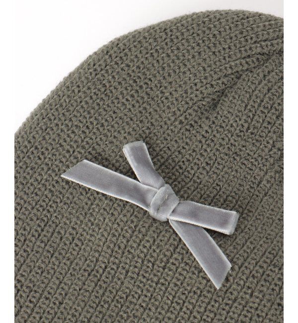 VENCE share style「ベロアリボンニット帽」|ニット帽|