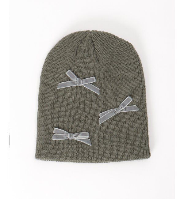 VENCE share style「ベロアリボンニット帽」|ニット帽|