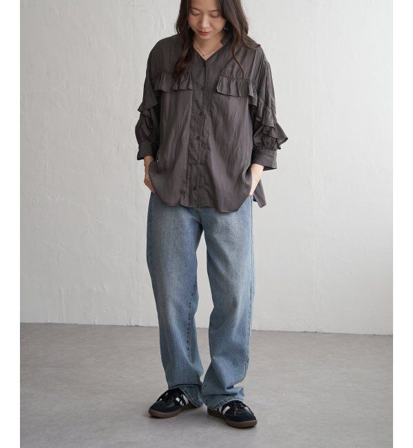 VENCE share style「袖フリルブラウス」|シャツ・ブラウス|